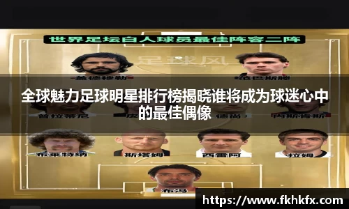 全球魅力足球明星排行榜揭晓谁将成为球迷心中的最佳偶像